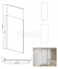 BESCO Ścianka walk-in Icon Chrom 120x200 z regulowanym profilem ICH-120-200C